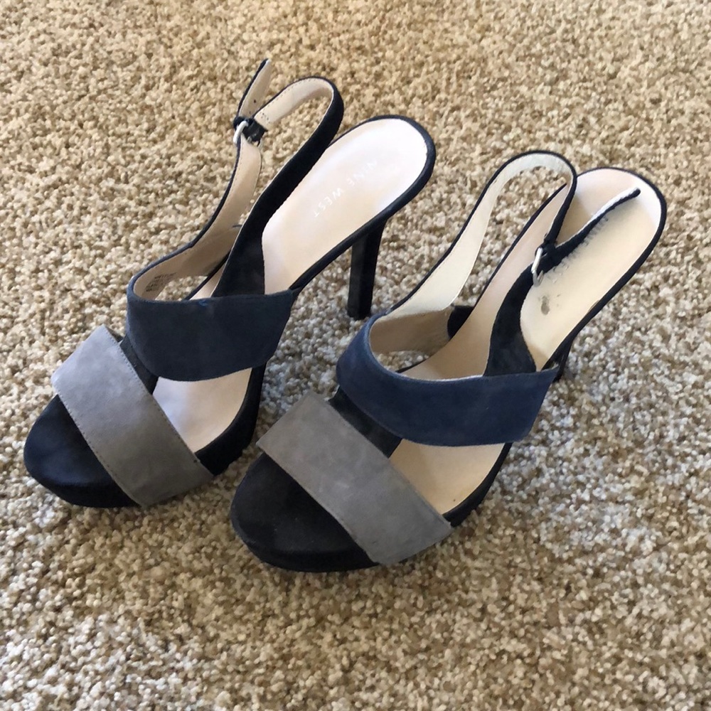 Suede Nine West heels